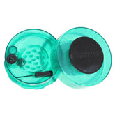 TightVac GrinderVac 60 ml, airtight glass with grinder, transparent green